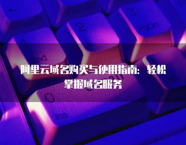 阿里云域名搭載服務(wù) 構(gòu)建企業(yè)互聯(lián)網(wǎng)基礎(chǔ)設(shè)施的首選路徑